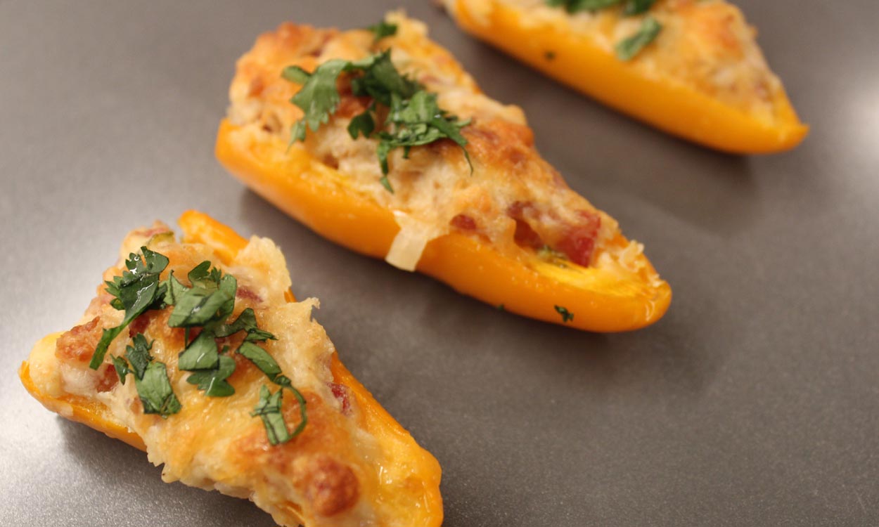 Cheesy Bacon Stuffed Mini Peppers Aurora Bites Mini Sweet Peppers Pure Flavor