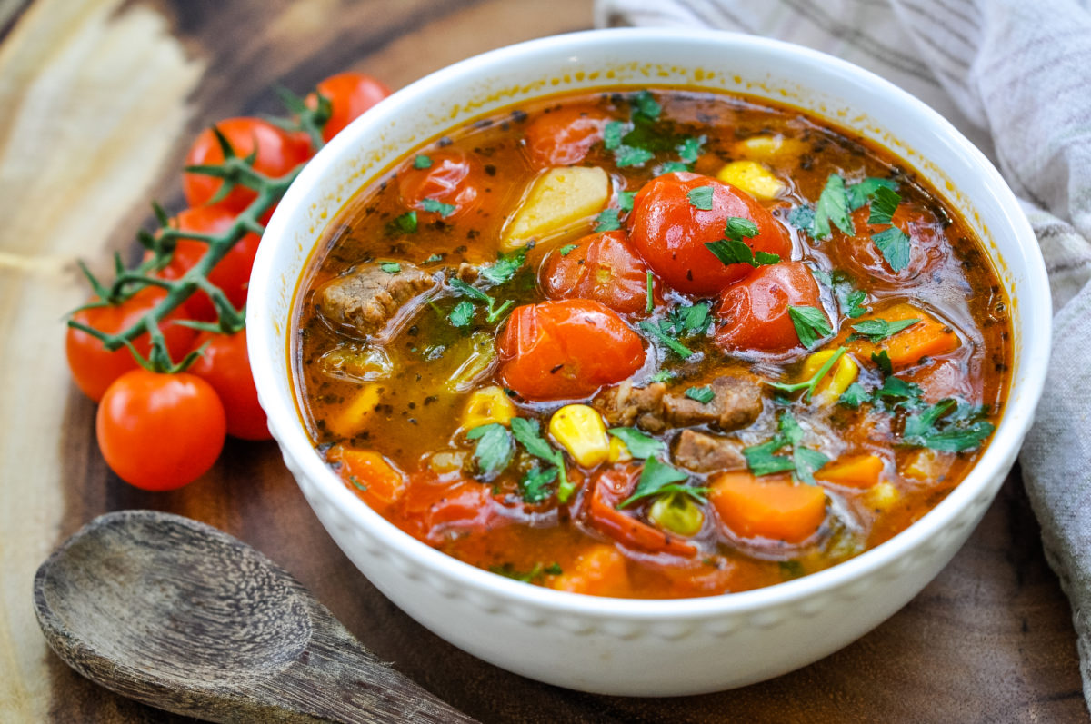 Vegetable Stew with Cherry Tomatoes on-the-Vine | Pure Flavor